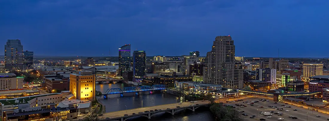 Along the Grand River in Grand Rapids